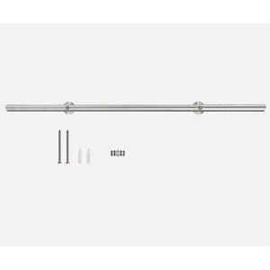 DIYHD 3.3FT Sliding Library Ladder Track Extension with 2 Wall Mount